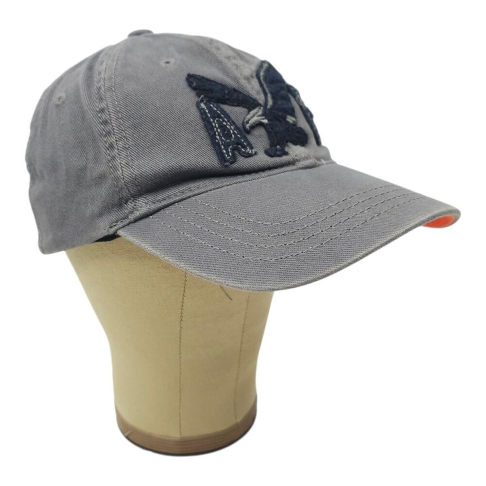 American Eagle AE Logo Dad Hat Fitted S/M Casual Streetwear Baseball Cap Gray - Picture 3 of 14